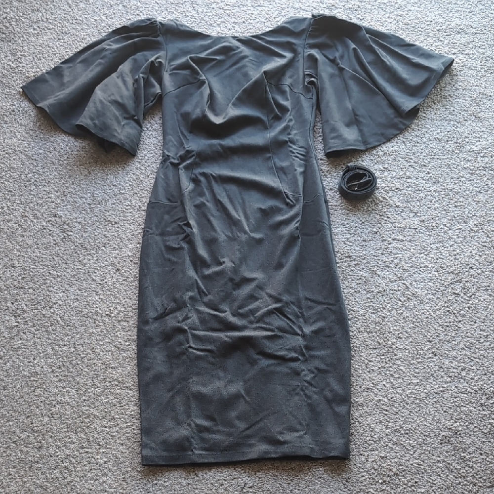 Miss Kitty Deadly Kiss dress in Charcoal